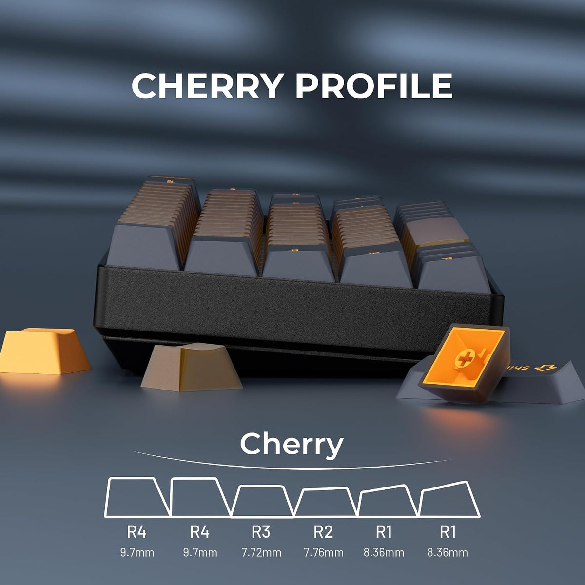 XVX Double Shot PBT Keycaps Set 216 Keys, Cherry Profile Custom Keyboard Keycaps, Jade Translucent Key Caps Compatible with 61/64/68/84/87/100/104/108 ANSI and ISO Layout Mechanical Keyboard