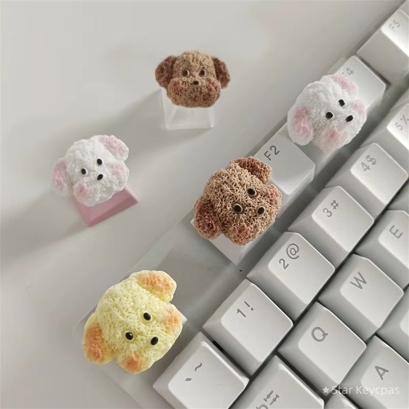 Personality Mechanical Keyboard Keycaps Cute Cartoon Dog Customized Gaming MX Cherry Switch Keycaps Accessories Decoration Gifts