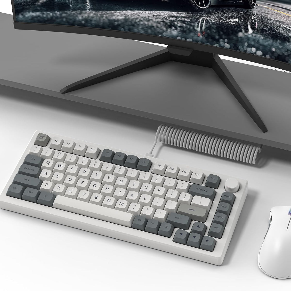 Retro PBT Keycaps Set, XDA Profile Keyboard Keycaps