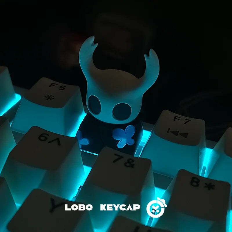 Hollow Knight Keycap Light Transmission Cute Personality Resin Mechanical Keyboard Accessory Anime Single Customized Keycap Esc
