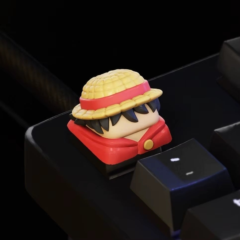 One Piece Peripherals Mechanical Keyboard Replacement Cap Roronoa Zoro Creative Cartoon Keycaps Monkey D Luffy Sanji Boy Gift