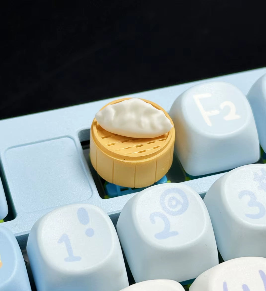 Delicious Stuffed Bun Dumpling Keycap Game Mechanical Keyboard Personality Artisan Keyboards Keycap