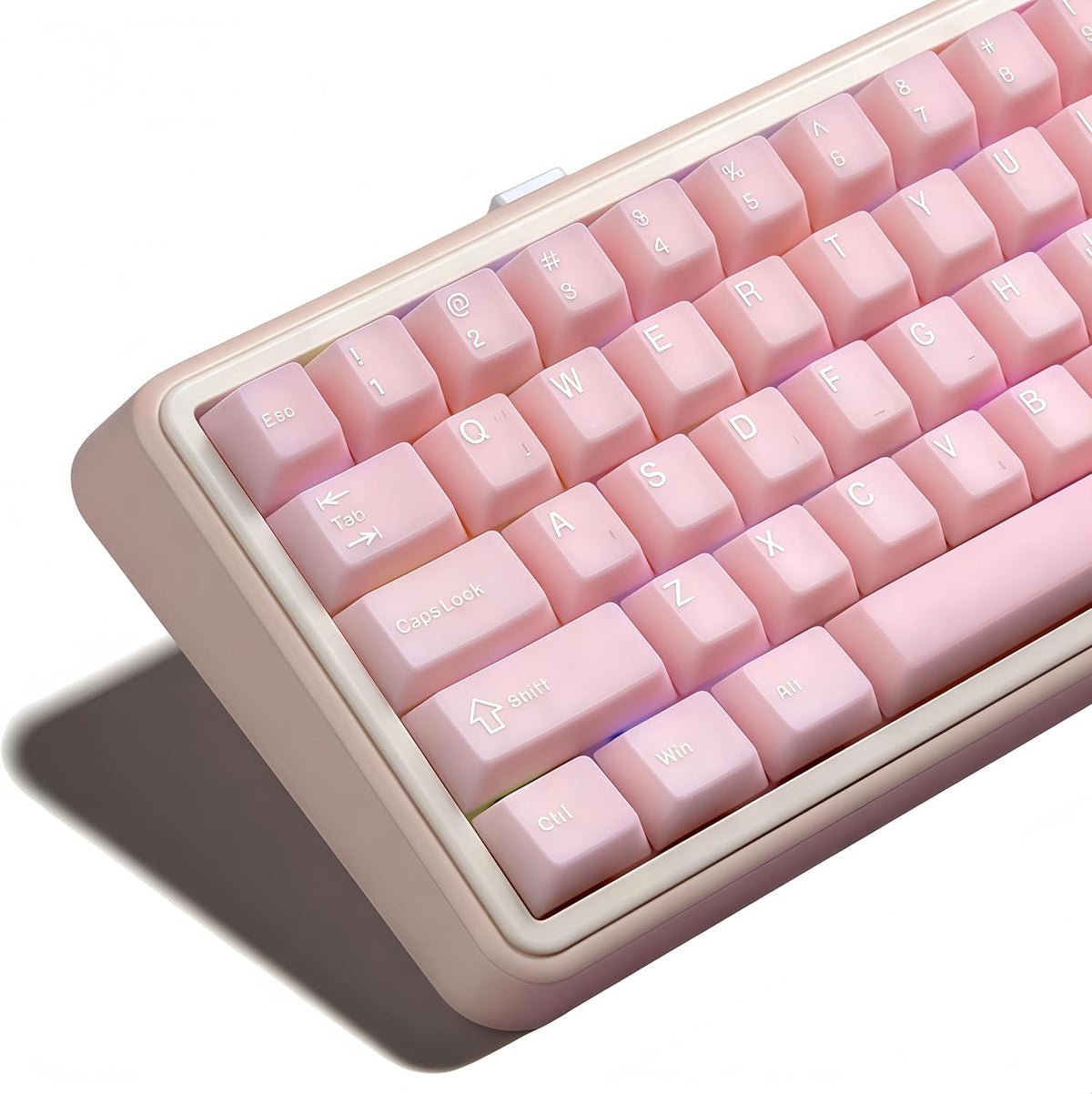 Double Shot PBT Keycaps Set, Cherry Profile Keyboard Keycap
