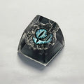 Evil Eyes DIY Mechanical Keyboard Resin Keycaps Artisan Customized Pretty Sun and Moon/Stars Design Custom Keycaps for Keyboard