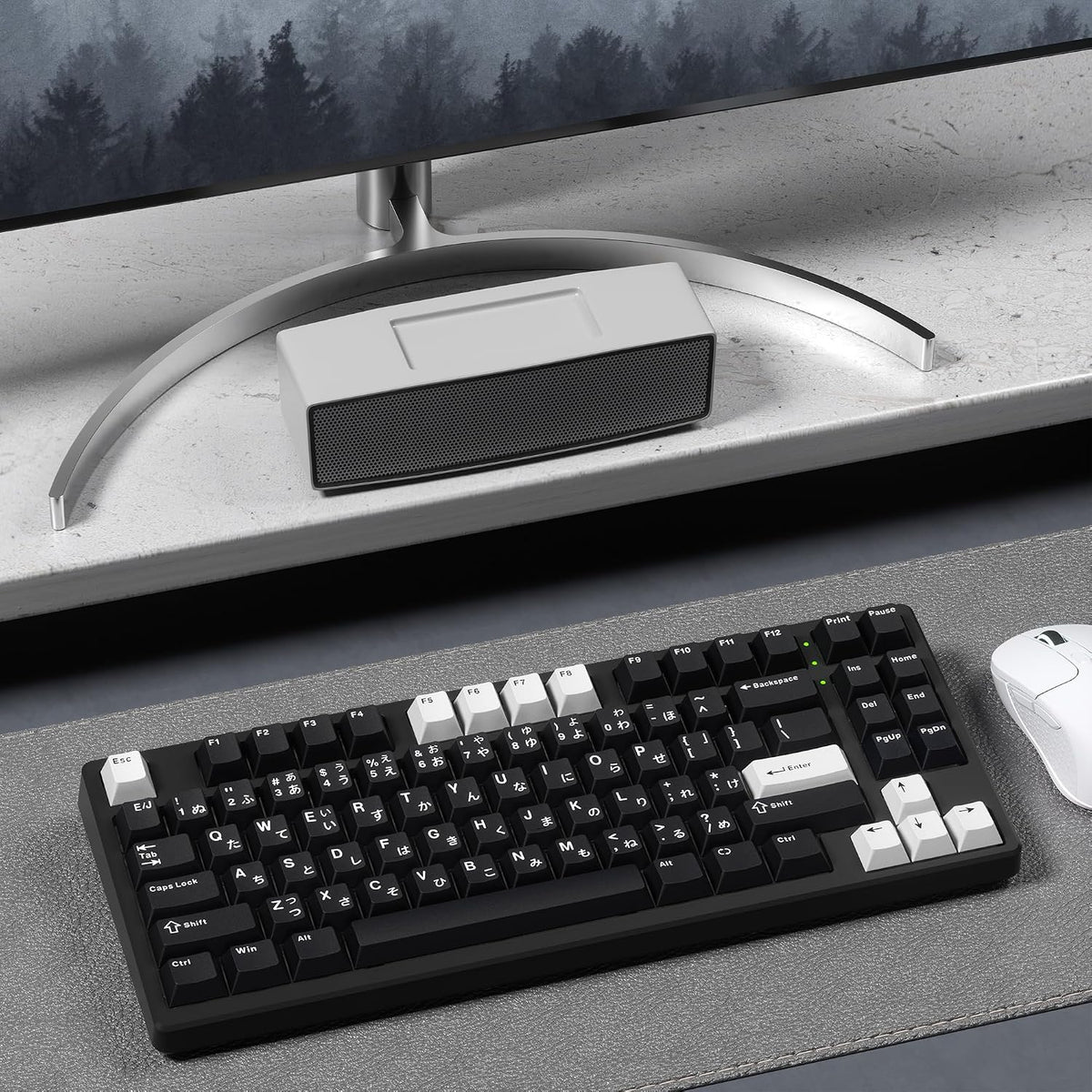 XVX Black Japanese Keycaps, Double Shot PBT Keycap Set, 146 Keys Cherry Profile WOB Keycaps Fit for Cherry Gateron MX Switches Mechanical Gaming Keyboard