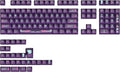 PBT Keycaps Set, ERA75 135 Key Caps,Dye-Sublimation, Cherry Profile Custom Keycap for 61/64/68/84/87/100/104/108 Mechanical Keyboard, Compatiability for 60 65 75 100 Percent Keyboads, Purple