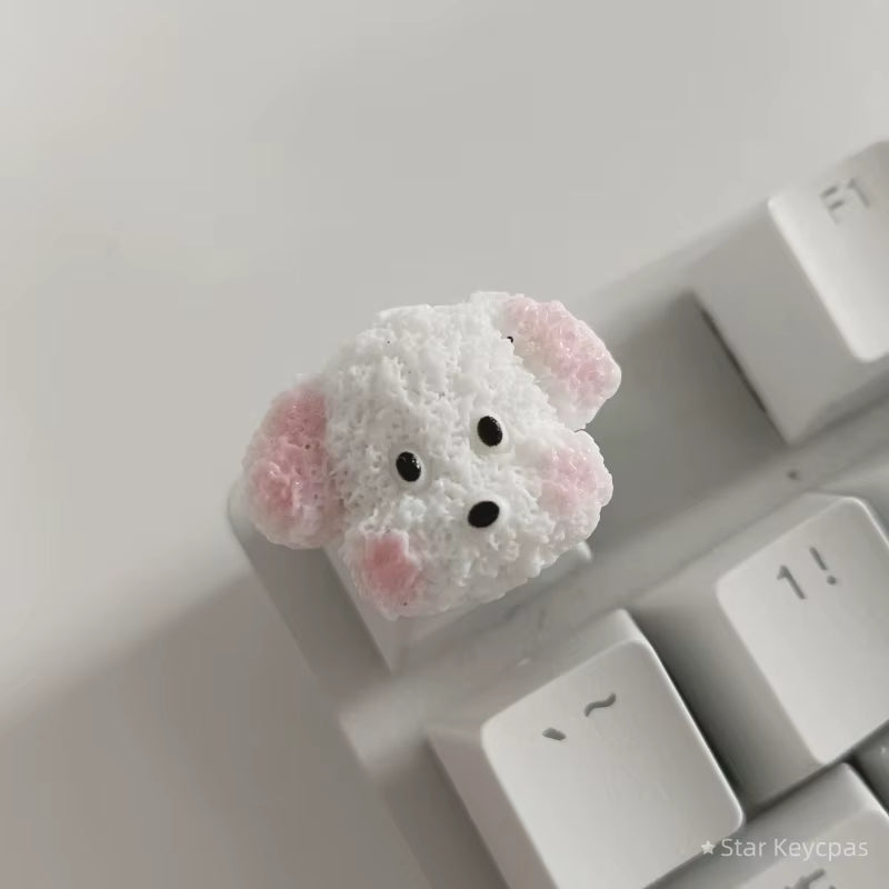 Personality Mechanical Keyboard Keycaps Cute Cartoon Dog Customized Gaming MX Cherry Switch Keycaps Accessories Decoration Gifts