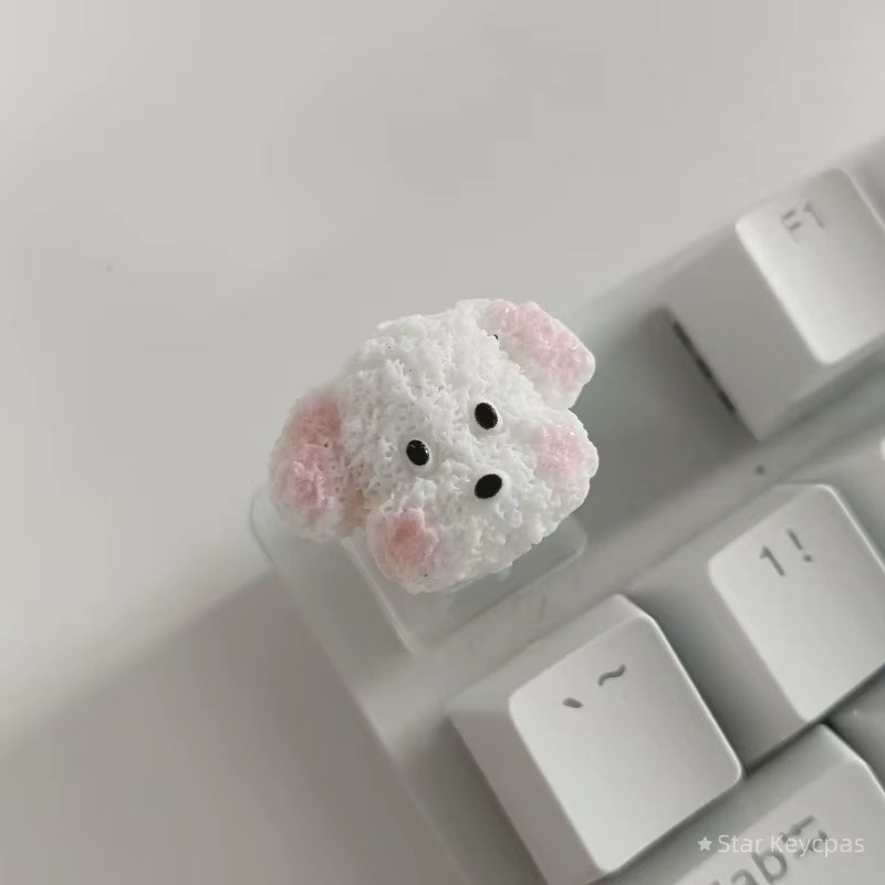 Personality Mechanical Keyboard Keycaps Cute Cartoon Dog Customized Gaming MX Cherry Switch Keycaps Accessories Decoration Gifts