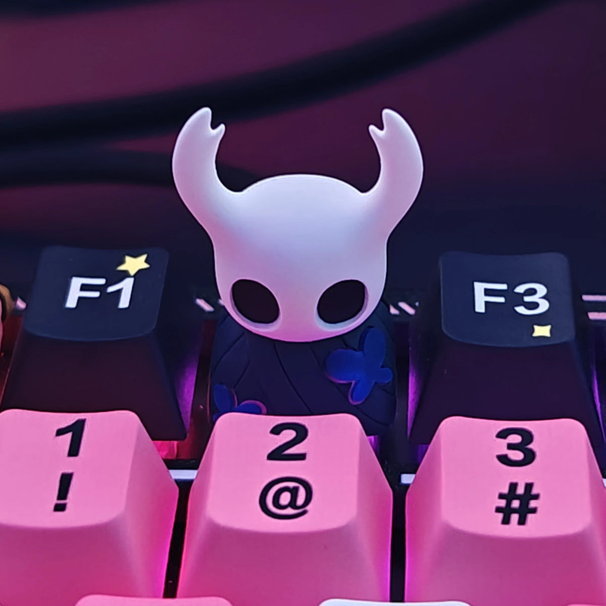 Hollow Knight Keycap Light Transmission Cute Personality Resin Mechanical Keyboard Accessory Anime Single Customized Keycap Esc