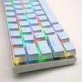 104 Key ABS/PBT Pudding Double Color Transparent Closed Character Color Small Set Mechanical Keyboard Cap Key