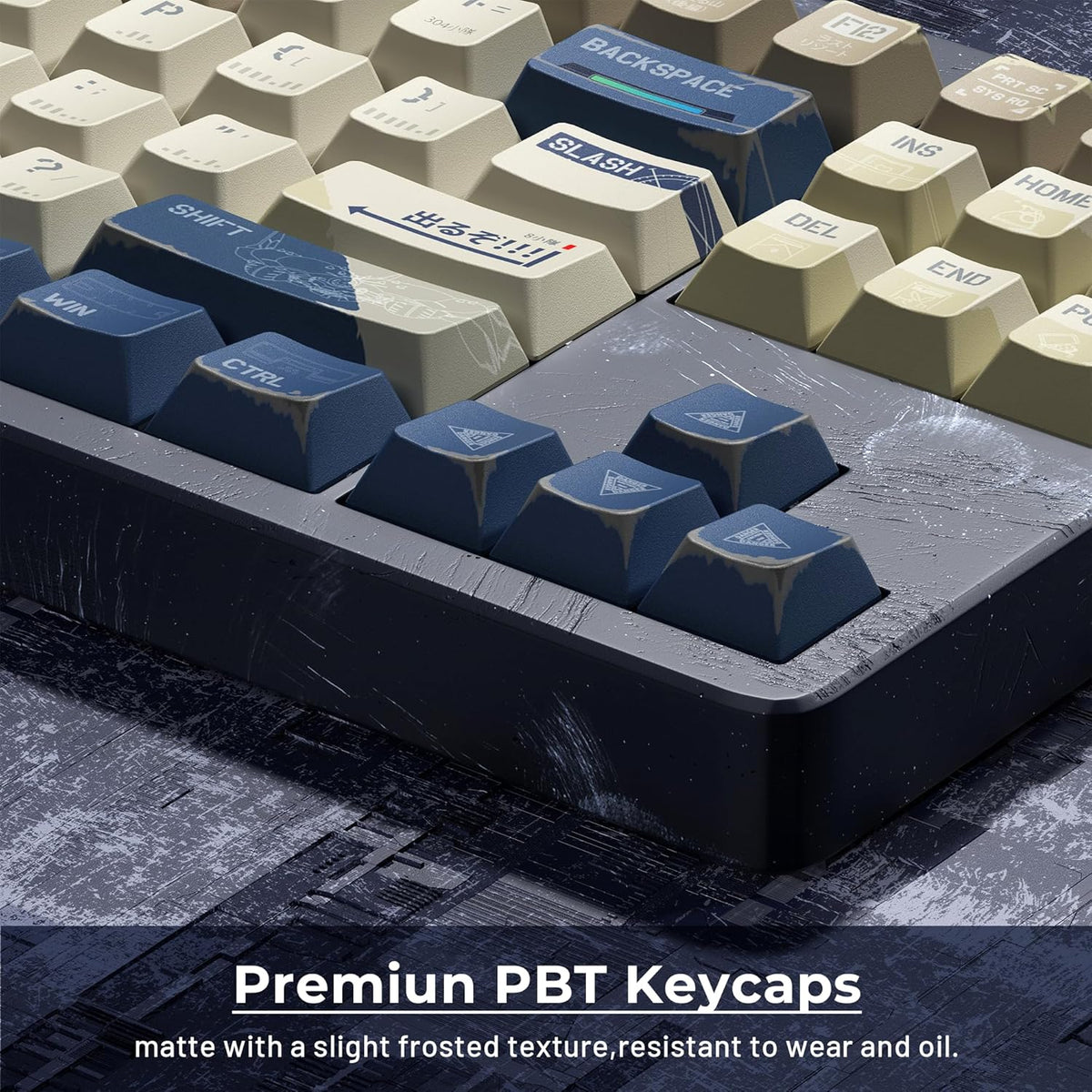 XVX Japanese Anime Keycaps- Retro PBT Keyboard Caps,Dye Sublimation Keyboard Keycaps with Cherry Profile,134 Keys Keycap Sets for Mechanical Keyboards - Only Key Caps