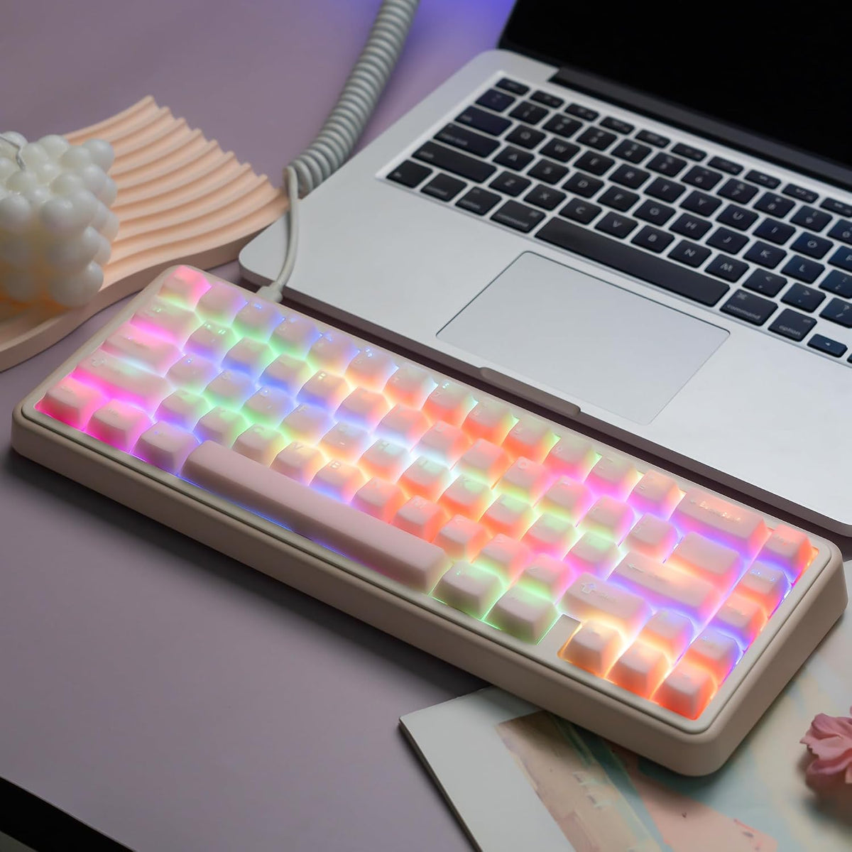 Double Shot PBT Keycaps Set, Cherry Profile Keyboard Keycap