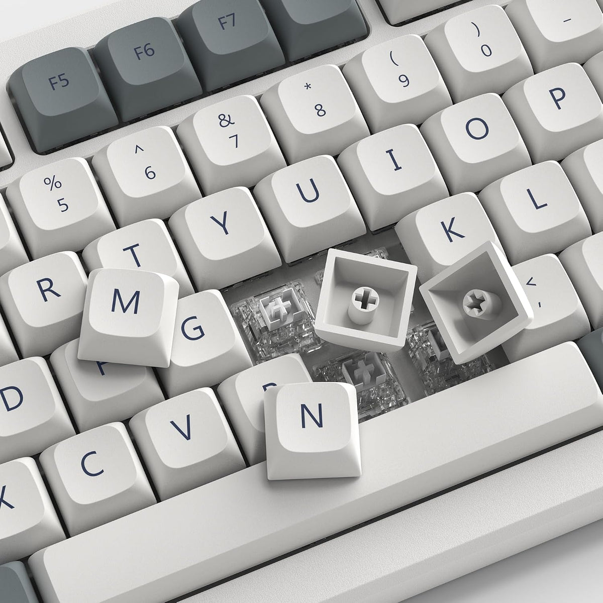 Retro PBT Keycaps Set, XDA Profile Keyboard Keycaps