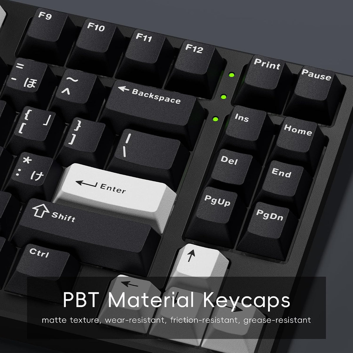 XVX Black Japanese Keycaps, Double Shot PBT Keycap Set, 146 Keys Cherry Profile WOB Keycaps Fit for Cherry Gateron MX Switches Mechanical Gaming Keyboard