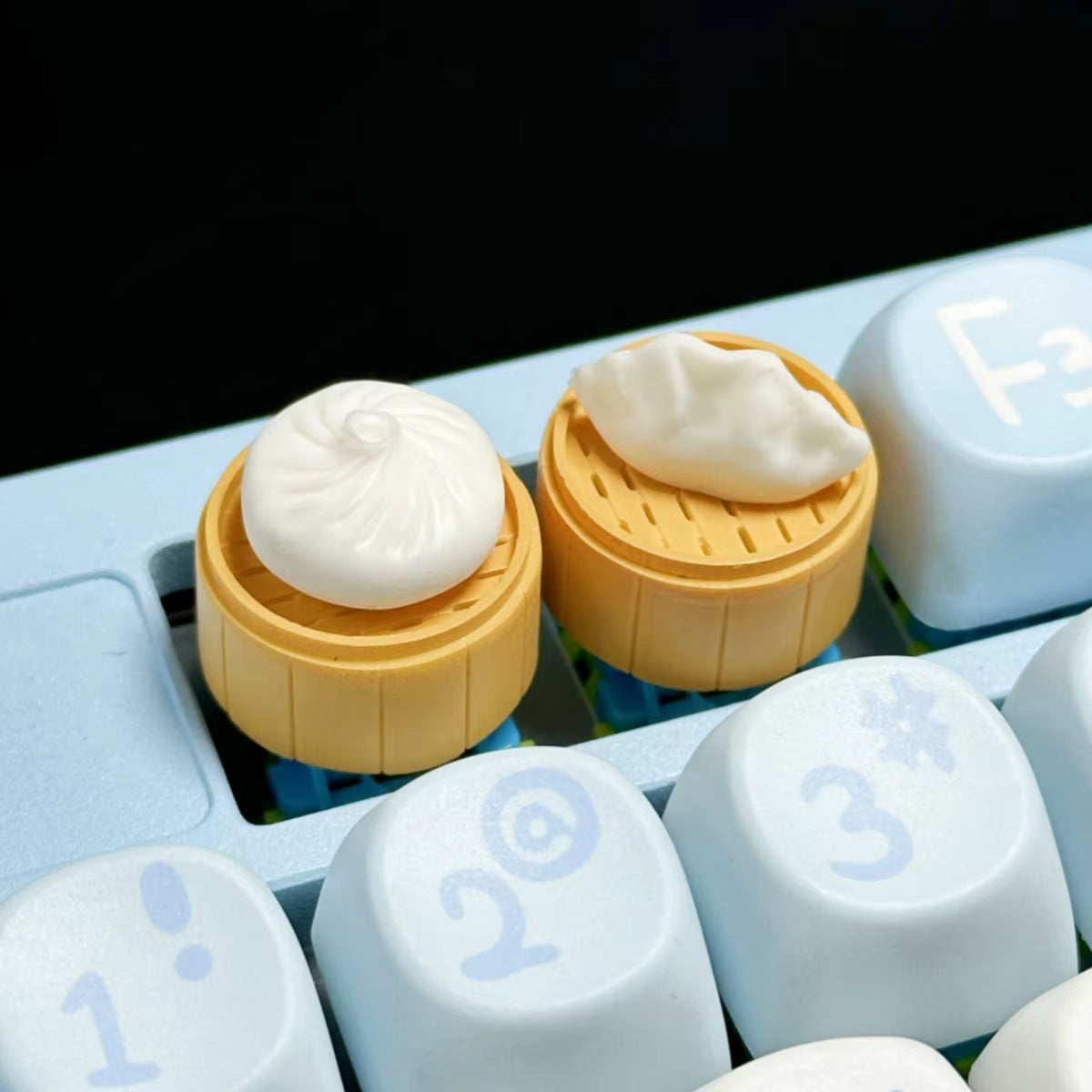 Delicious Stuffed Bun Dumpling Keycap Game Mechanical Keyboard Personality Artisan Keyboards Keycap