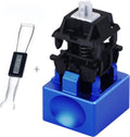 Aluminum Alloy Switch Opener with Keycap Puller for Cherry MX Switches – Blue
