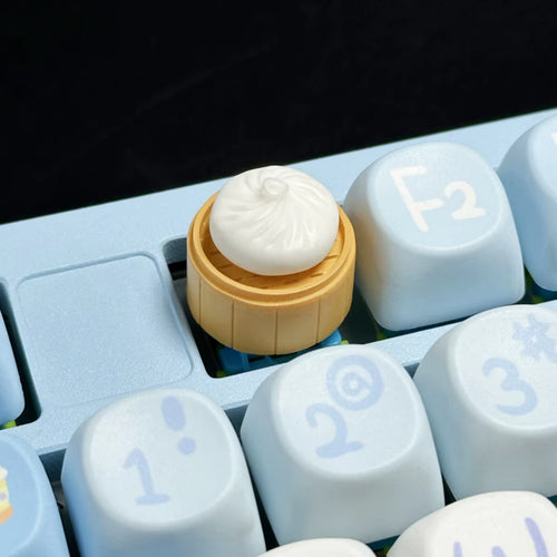 Delicious Stuffed Bun Dumpling Keycap Game Mechanical Keyboard Personality Artisan Keyboards Keycap