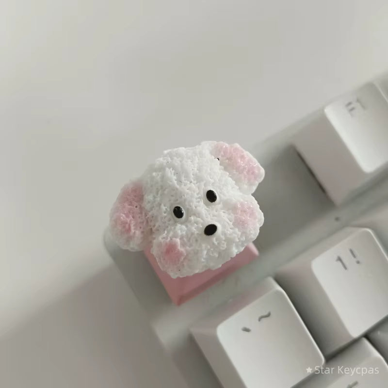 Personality Mechanical Keyboard Keycaps Cute Cartoon Dog Customized Gaming MX Cherry Switch Keycaps Accessories Decoration Gifts